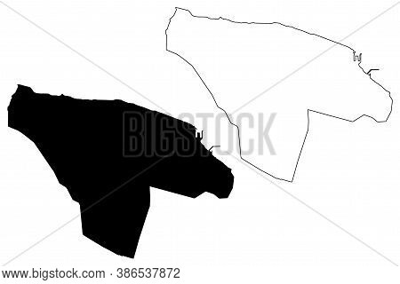 Misrata City (state Of Libya, Tripolitania Region) Map Vector Illustration, Scribble Sketch City Of 