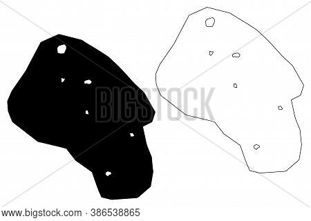 Zinder City (republic Of The Niger, Zinder Region) Map Vector Illustration, Scribble Sketch City Of 