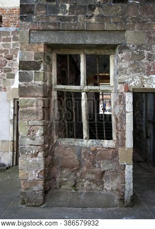 Rufford Abbey Old Window And Bricks Wall Plus Doorway