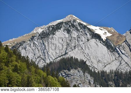 Breathtaking Mountain Panorama In Wildhaus In Switzerland During Springtime 7.5.2020