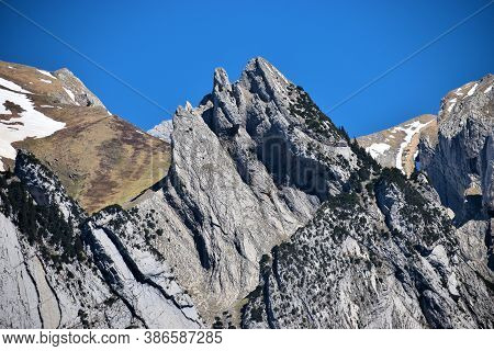 Breathtaking Mountain Panorama In Wildhaus In Switzerland During Springtime 7.5.2020