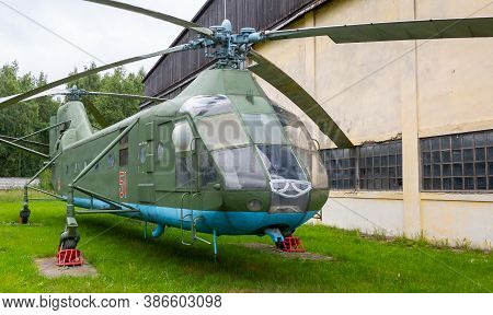 July 18, 2018, Moscow Region, Russia. Soviet Heavy Helicopter Yakovlev Yak-24
 At The Central Museum