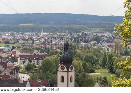 The Little Village Schwandorf In Bavaria, Foto Taken From The Schwammerling
