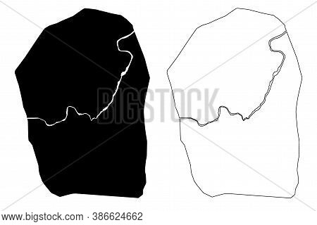 Kaduna City (federal Republic Of Nigeria, Kaduna State) Map Vector Illustration, Scribble Sketch Cit