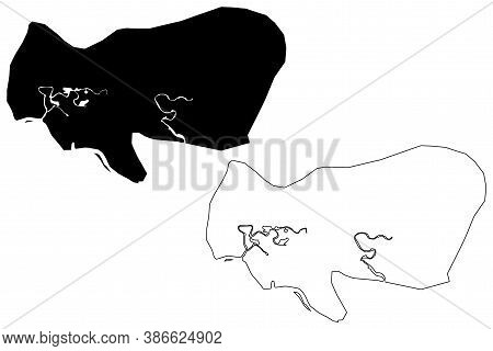 Warri City (federal Republic Of Nigeria, Delta State) Map Vector Illustration, Scribble Sketch City 