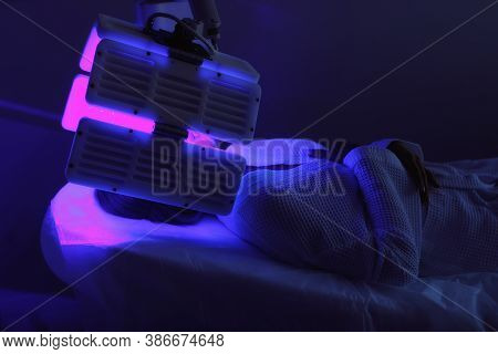 The Doctor Makes Intramuscular Injections Of Botulinum Toxin