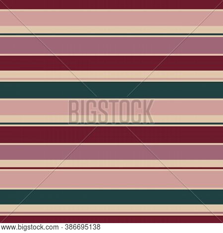 Vector Horizontal Stripes Pattern. Simple Seamless Texture With Thin Straight Lines. Stylish Abstrac