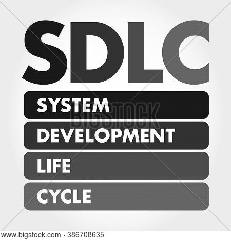 Sdlc - System Development Life Cycle Acronym, Business Concept Background