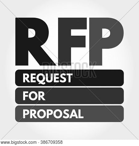 Rfp - Request For Proposal Acronym, Business Concept Background