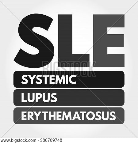 Sle - Systemic Lupus Erythematosus Acronym, Medical Concept Background