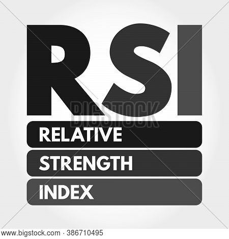Rsi - Relative Strength Index Acronym, Business Concept Background