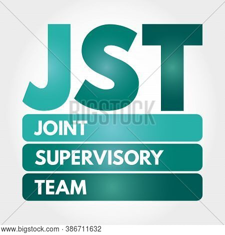 Jst - Joint Supervisory Team Acronym, Business Concept Background