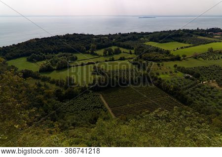Landscape From The Rocca Di Manerba. High Quality Photo