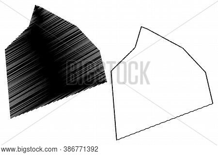 St. Thomas (barbados, Parishes Of Barbados) Map Vector Illustration, Scribble Sketch Parish Of Saint