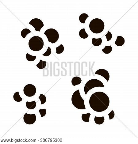 Pathogen Bacterium Vector Sign Icon. Microbiology Disease Bacterium Pictogram. Chemical Microbe Type