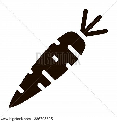 Healthy Food Vegetable Carrot Vector Sign Icon . Veggy Bio Eco Agriculture Carrot Pictogram. Organic