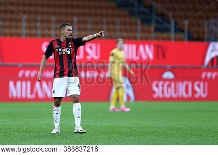 Milano, Italy. 24th September 2020. Uefa Europa League. Ismael Bennacer  Of Ac Milan   During The Ue