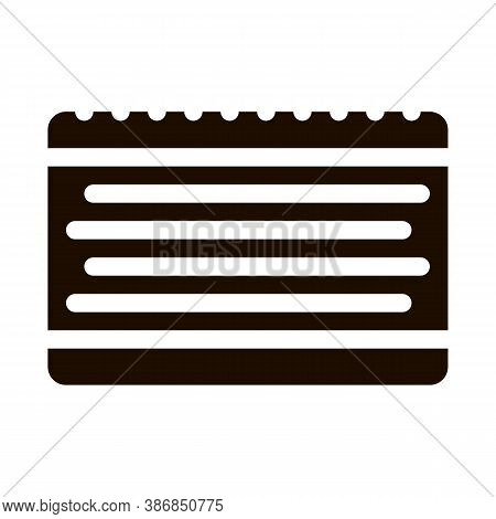 Layered Orthopedic Mattress Element Glyph Icon . Orthopedic And Trauma Rehabilitation, Belt And Walk