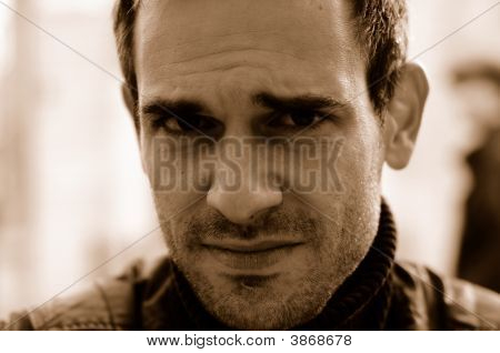 Serious Male