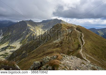 Ridge Trail To Salatin. Western Tatras. Slovakia.