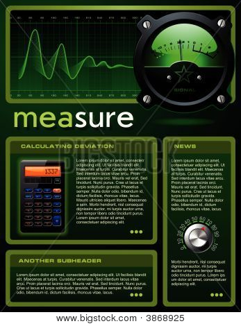 Wetenschap thema Brochure