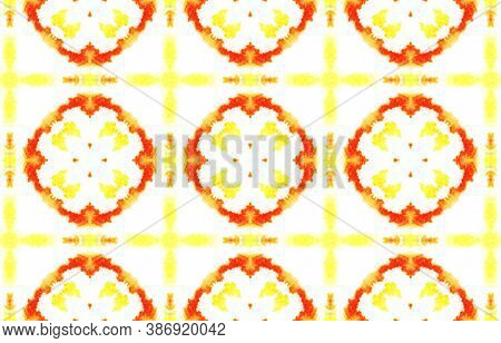 Water Color Textile Texture. Watercolour Artistic Wall Design. Colorful Summer Background. Aquarelle