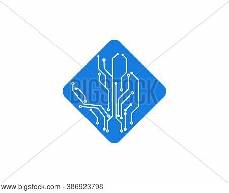 Circuit Board Line Concept Design Illustration