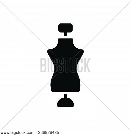 Black Solid Icon For Model Mannequin Effigy Manikin Dummy Garment Designer Fashion
