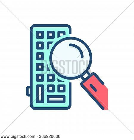 Color Illustration Icon For Keylogger Code Technology Software