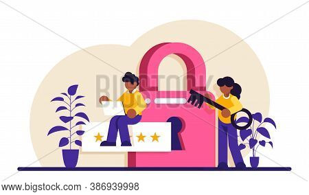 Infomation Pivacy. Cyber Or Web Security Specialist. Digital Data Protection And Safety. Modern Tech