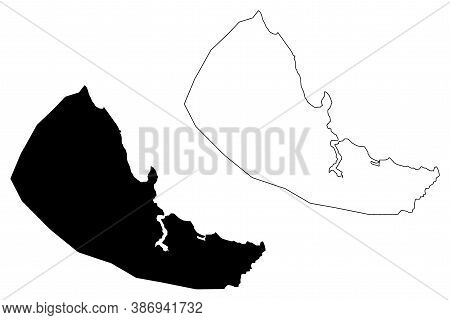 Dar Es Salaam City (united Republic Of Tanzania) Map Vector Illustration, Scribble Sketch City Of Mz