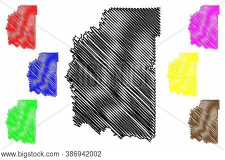 Daviess County, Indiana (u.s. County, United States Of America, Usa, U.s., Us) Map Vector Illustrati