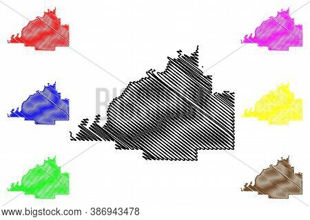 Gibson County, Indiana (u.s. County, United States Of America, Usa, U.s., Us) Map Vector Illustratio