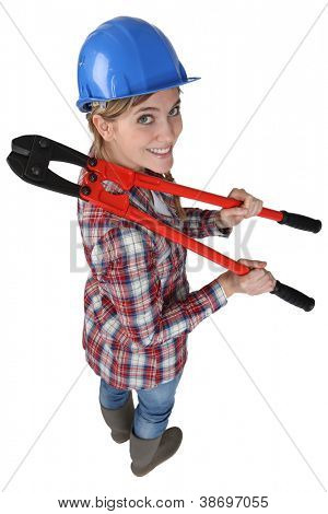 Kobieta z boltcutters
