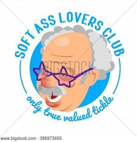 Cute Emoji Character Portrait Of An Elderly Man