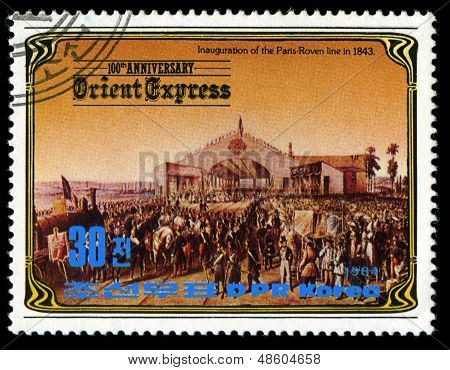 เกาหลี - เซอร์กา 1984: แสตมป์พิมพ์ในเกาหลี นอกแสดงบรรทัด roven ปารีสใน 1843, C
