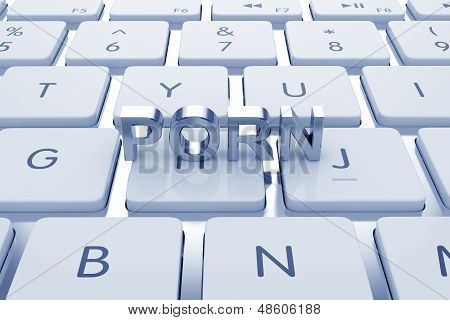Porn Text On Computed Keyboard