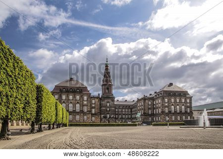 Christiansborg Castle In Copenhagen