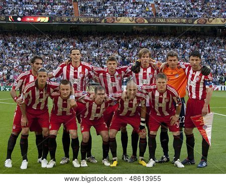 MADRID, SPANIEN. 22/05/2010. Bayern München spillere før Champions League-finalen spillede i The Sa