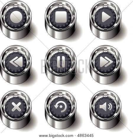 Media Player pulsante Set