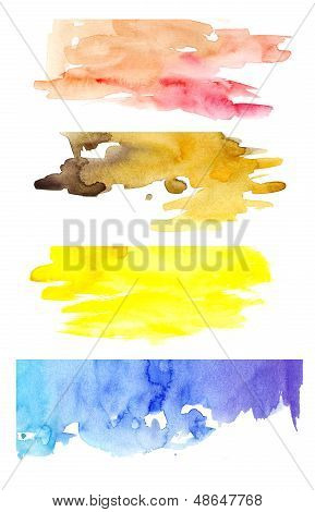 Colorful watercolor mix