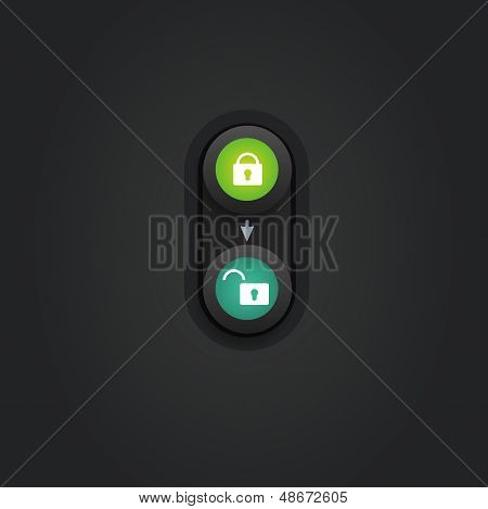 User interface unlock icon