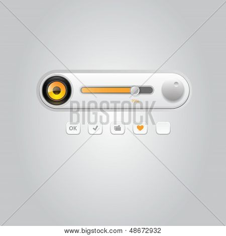 User interface media player