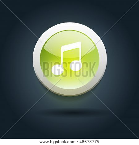 User interface music icon