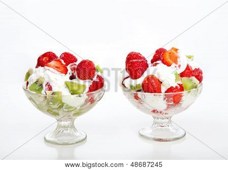 Jordbær. Frugt. frugtsalat