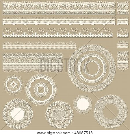 Vector Lacy Vintage Design Elements