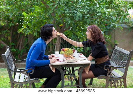 Happy Couple Having Good Time