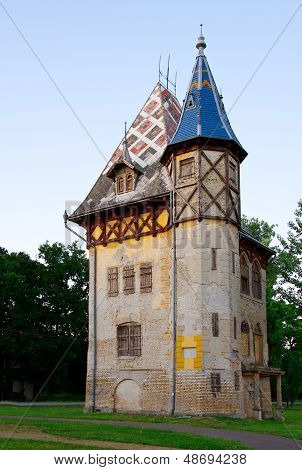 An old castle at the Palic lake, Subotica, Serbia, Castel Palic, Balkan country, Old castle in Palic