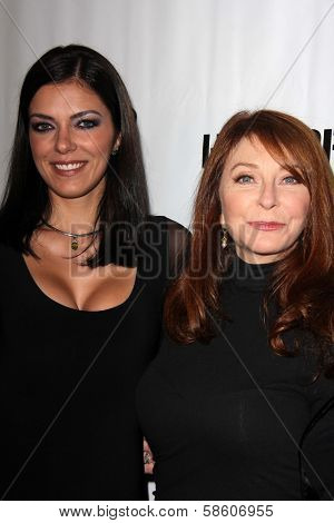 Adrianne Curry and Cassandra Peterson at the Comikaze red carpet Launch Party, Whimsic Alley, Los Angeles, CA 06-21-13