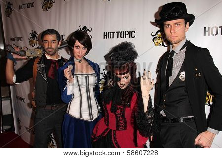 Cosplayers at the Comikaze red carpet Launch Party, Whimsic Alley, Los Angeles, CA 06-21-13